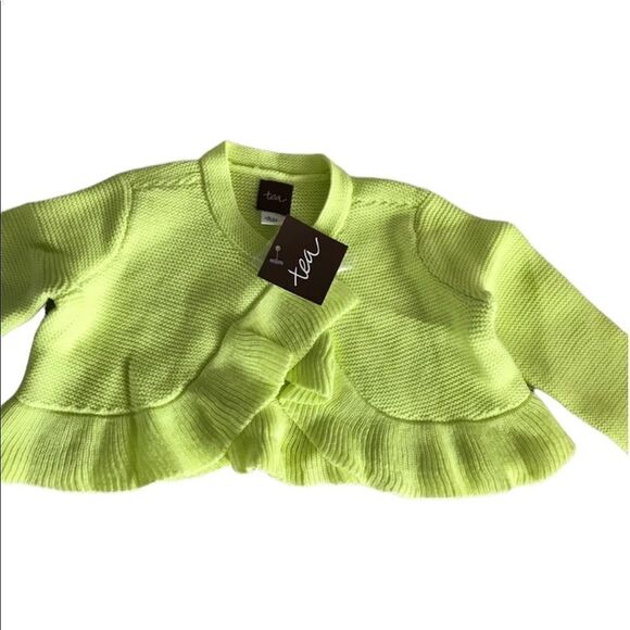 Tea collection cardigan color kiwi 9-12 months - Picture 1 of 6